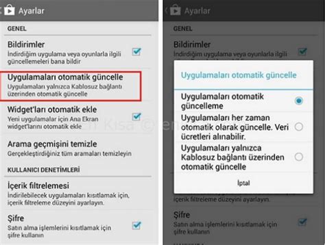 Telefonumda Otomatik Güncelleme Nasıl Kapatılır?